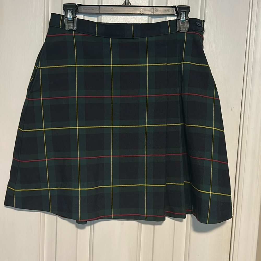 Becky Thatcher Elderwear Plaid Pleated School Uniform Skirt | Size 8.5